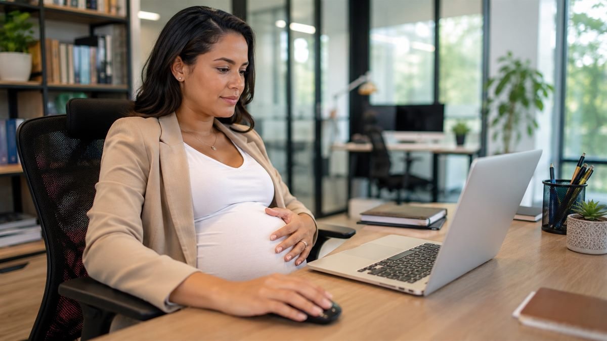 Grávida trabalhando protegida pela estabilidade da grávida no emprego