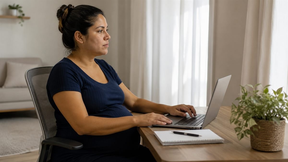 Gestante realocada para função segura sem perder salário