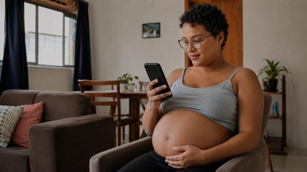 Desempregada grávida pedindo o salário-maternidade para desempregada pelo celular