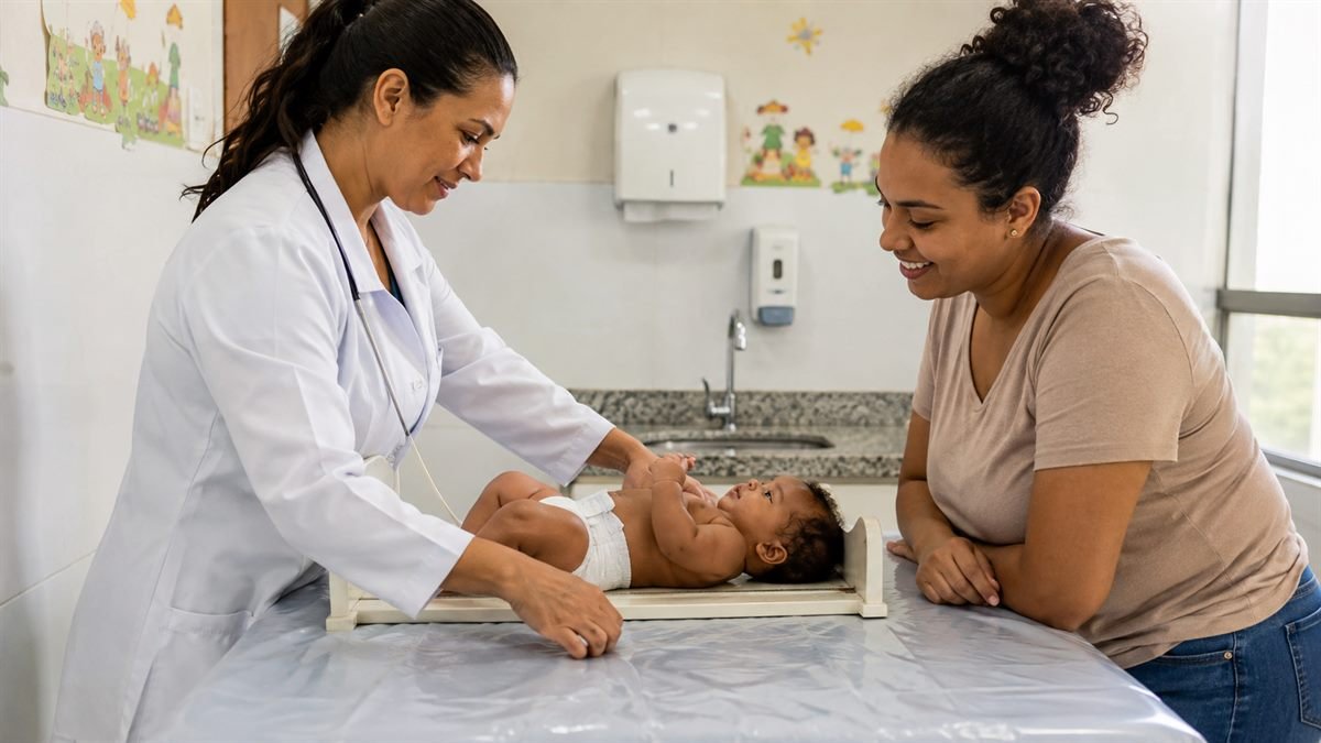 Consultas do bebê pelo SUS com medição do crescimento