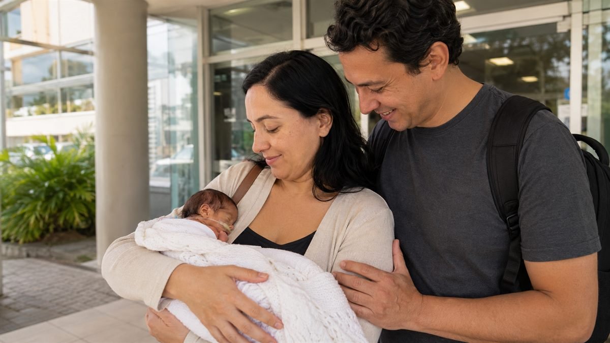 A alta: quando a licença recomeça e a vida em casa começa Alta do bebê prematuro depois da internação