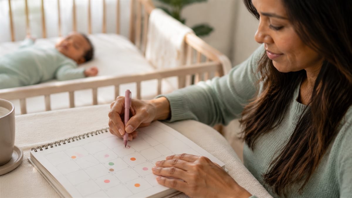 Marque no calendário: parto + 5 meses Calculando no calendário os 5 meses de estabilidade depois do parto