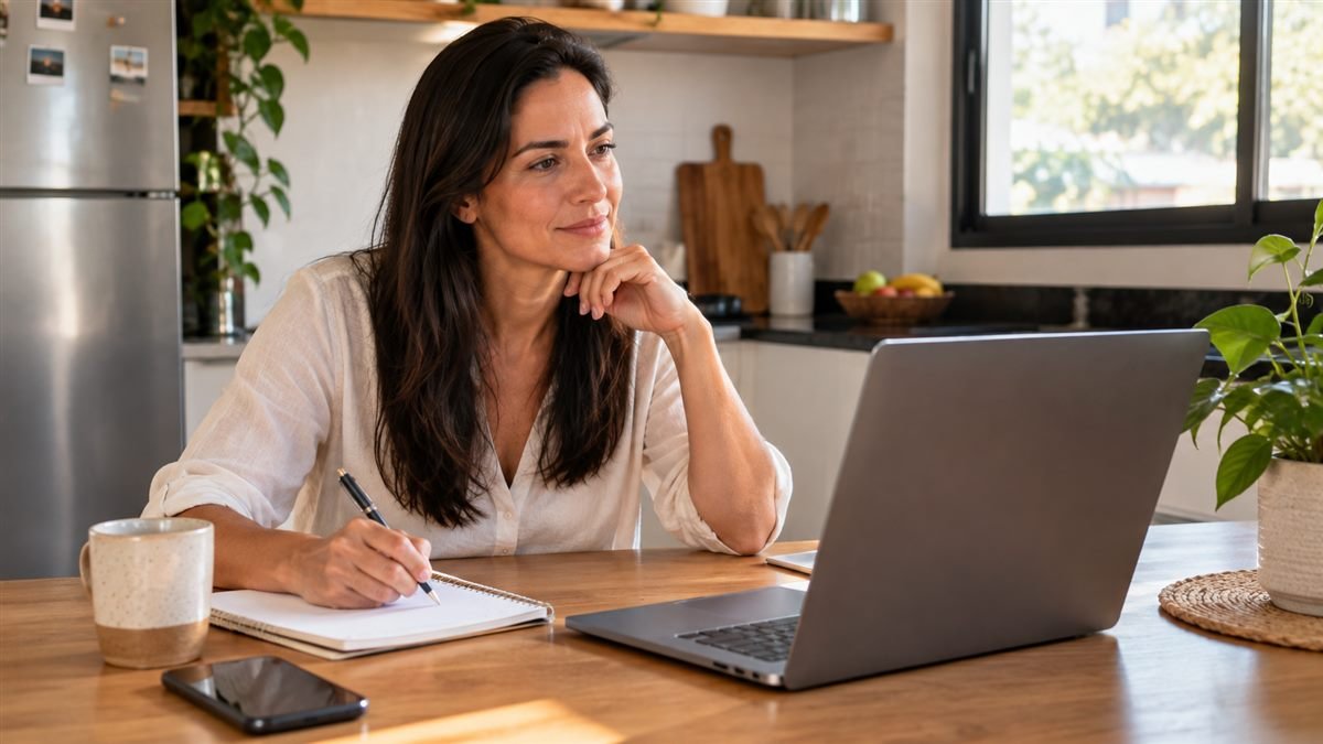 Combinar antes é o caminho mais rápido e mais barato Mãe combinando por chamada de vídeo a mudança e a nova convivência
