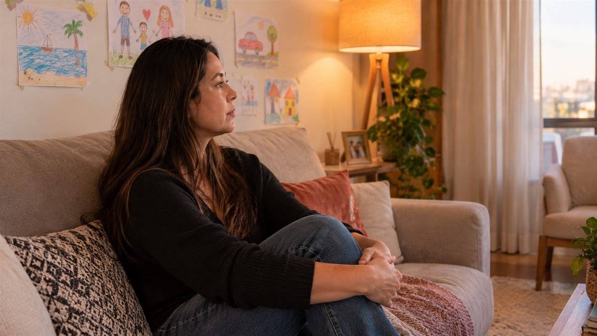 A casa segue, e a lei protege o direito da criança Mãe em casa depois de decidir seguir sem esperar a presença do pai